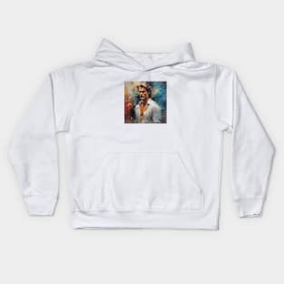 digital impression with Patrick Swayze Kids Hoodie